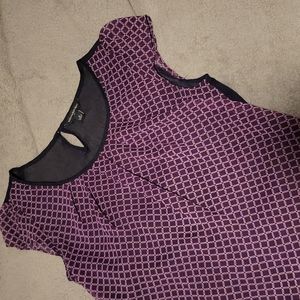 Banana republic navy blue/purple top size medium